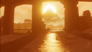 Screenshot from the game Journey